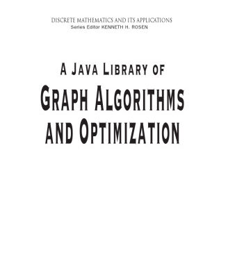 خرید و دانلود نسخه کامل کتاب A Java Library of Graph Algorithms and Optimization