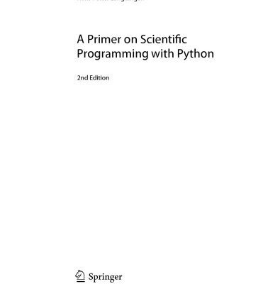 خرید و دانلود نسخه کامل کتاب A primer on scientific programming with Python