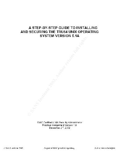 خرید و دانلود نسخه کامل کتاب A Step-By-Step Guide To Installing And Securing The Tru64 Unix Operating System Version 5.1_686d20b828be4.jpeg خرید و دانلود نسخه کامل کتاب A Step-By-Step Guide To Installing And Securing The Tru64 Unix Operating System Version 5.1