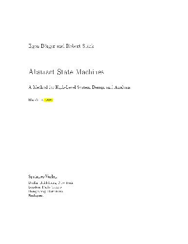 خرید و دانلود نسخه کامل کتاب Abstract state machines A method for high level system design and analysis_6863b298ab4d1.jpeg خرید و دانلود نسخه کامل کتاب Abstract state machines A method for high level system design and analysis