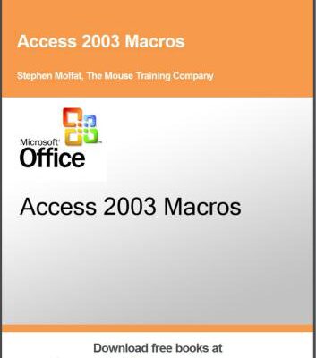 خرید و دانلود نسخه کامل کتاب Access 2003 Macros