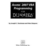 خرید و دانلود نسخه کامل کتاب Access 2007 VBA programming for dummies