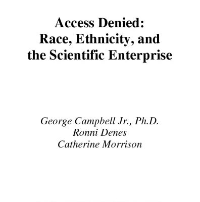 خرید و دانلود نسخه کامل کتاب Access Denied: Race, Ethnicity, and the Scientific Enterprise