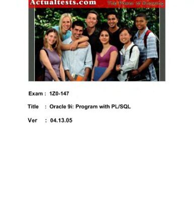 خرید و دانلود نسخه کامل کتاب ACTUALTESTS Oracle 1Z0-147 Exam Q and A 04 13 05