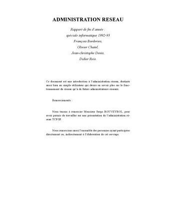 خرید و دانلود نسخه کامل کتاب Administration reseaux