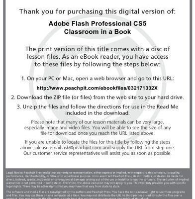 خرید و دانلود نسخه کامل کتاب Adobe Flash Professional CS5 Classroom in a Book