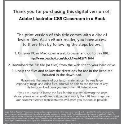 خرید و دانلود نسخه کامل کتاب Adobe Illustrator CS5 Classroom in a Book