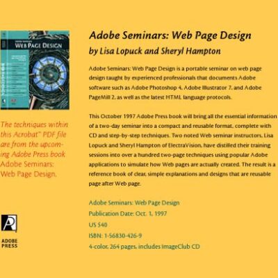 خرید و دانلود نسخه کامل کتاب Adobe (R) Seminars: Web Page Design