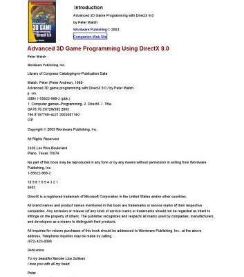 خرید و دانلود نسخه کامل کتاب Advanced 3D Game Programming with DirectX 9.0