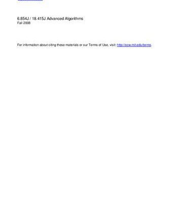 خرید و دانلود نسخه کامل کتاب Advanced Algorithms: Lecture Notes