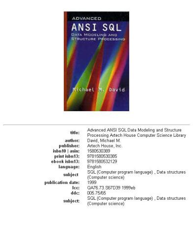 خرید و دانلود نسخه کامل کتاب Advanced ANSI SQL Data Modeling and Structure Processing_68679f6f88af5.jpeg خرید و دانلود نسخه کامل کتاب Advanced ANSI SQL Data Modeling and Structure Processing