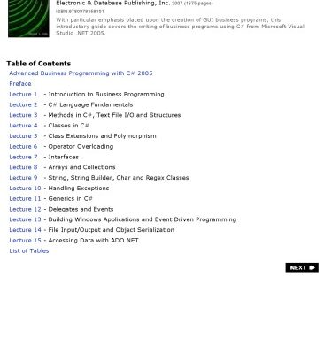 خرید و دانلود نسخه کامل کتاب Advanced Business Programming with C# 2005