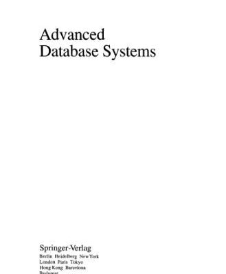 خرید و دانلود نسخه کامل کتاب Advanced Database Systems