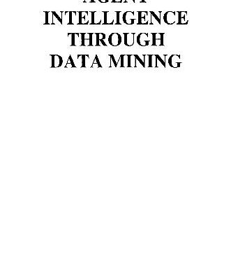 خرید و دانلود نسخه کامل کتاب Agent intelligence through data mining