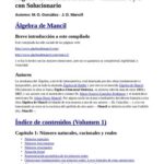خرید و دانلود نسخه کامل کتاب Álgebra de Mancil - Álgebra Elemental Moderna. Volúmenes 1 y 2 con Solucionario