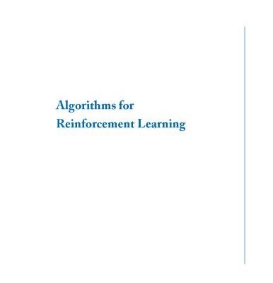 خرید و دانلود نسخه کامل کتاب Algorithms for Reinforcement Learning