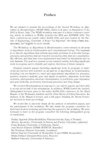 خرید و دانلود نسخه کامل کتاب Algorithms in Bioinformatics: Second International Workshop, WABI 2002 Rome, Italy, September 17–21, 2002 Proceedings_68658bc4d2b0b.jpeg خرید و دانلود نسخه کامل کتاب Algorithms in Bioinformatics: Second International Workshop, WABI 2002 Rome, Italy, September 17–21, 2002 Proceedings