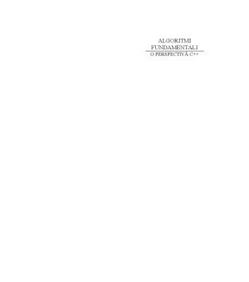 خرید و دانلود نسخه کامل کتاب Algoritmi fundamentali. O perspectivă C++