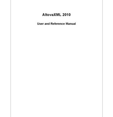 خرید و دانلود نسخه کامل کتاب Altova XMLSpy 2007 User & Reference Manual