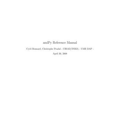 خرید و دانلود نسخه کامل کتاب amlPy Reference Manual