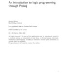 خرید و دانلود نسخه کامل کتاب An Introduction to Logic Programming Through Prolog