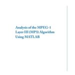 خرید و دانلود نسخه کامل کتاب Analysis of the MPEG-1 Layer III Algorithm Using MATLAB