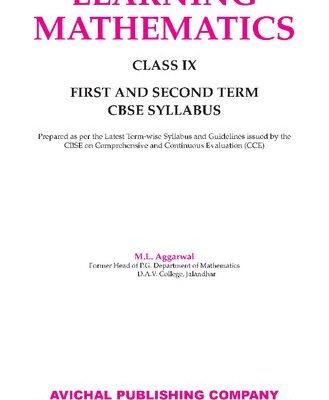 خرید و دانلود نسخه کامل کتاب APC CBSE Learning Mathematics - Class 9 - Avichal Publishing Company