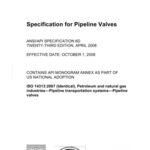 خرید و دانلود نسخه کامل کتاب API 6D-2008 ; SPECIFICATION FOR PIPELINE VALVES