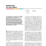 خرید و دانلود نسخه کامل کتاب Applications for data hiding