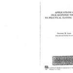 خرید و دانلود نسخه کامل کتاب Applications of IRT to Practical Testing Problems