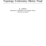 خرید و دانلود نسخه کامل کتاب Approach Spaces The Missing Link in the Topology—Uniformity—Metric Triad