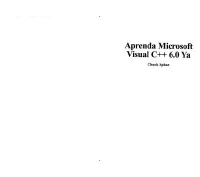 خرید و دانلود نسخه کامل کتاب Aprenda Microsoft Visual C++ 6.0 YA  Spanish
