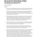 خرید و دانلود نسخه کامل کتاب Are E-Books Making Us Stupid?: Why Electronic Collections Mean Trouble for Libraries and Their Patrons [summary only]