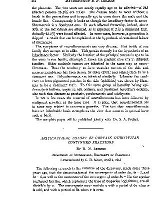 خرید و دانلود نسخه کامل کتاب [Article] Arithmetical Theory of Certain Hurwitzian Continued Fractions