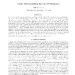 خرید و دانلود نسخه کامل کتاب Audio Watermarking for Live Performance