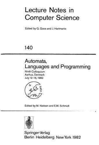 خرید و دانلود نسخه کامل کتاب Automata, Languages and Programming: Ninth Colloquium Aarhus, Denmark, July 12–16, 1982_68720f07b6b3b.jpeg خرید و دانلود نسخه کامل کتاب Automata, Languages and Programming: Ninth Colloquium Aarhus, Denmark, July 12–16, 1982