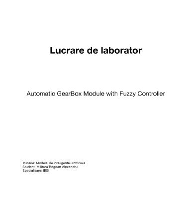 خرید و دانلود نسخه کامل کتاب Automatic GearBox Module with Fuzzy Controller