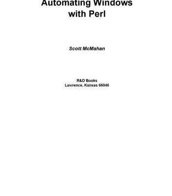 خرید و دانلود نسخه کامل کتاب Automating Windows with PERL