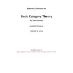 خرید و دانلود نسخه کامل کتاب Basic Category Theory (Solutions by Jendrik Stelzner)