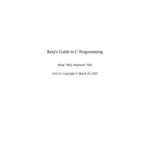 خرید و دانلود نسخه کامل کتاب Beej’s Guide to C Programming
