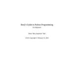 خرید و دانلود نسخه کامل کتاب Beej’s Guide to Python Programming: For Beginners