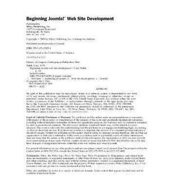 خرید و دانلود نسخه کامل کتاب Beginning Joomla Web Site Development
