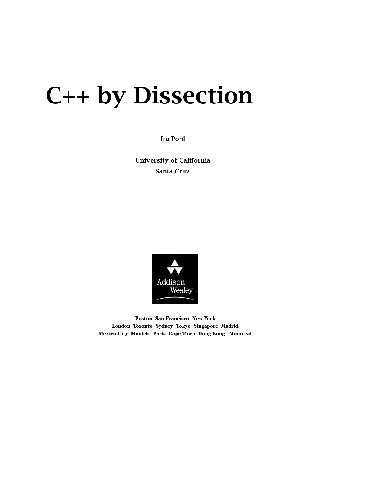 خرید و دانلود نسخه کامل کتاب C++ by Dissection_687776b59cc20.jpeg خرید و دانلود نسخه کامل کتاب C++ by Dissection