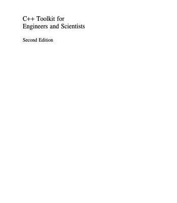 خرید و دانلود نسخه کامل کتاب C++ Toolkit for Engineers and Scientists
