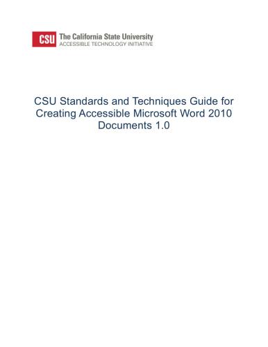 خرید و دانلود نسخه کامل کتاب California State University. CSU Standards and Techniques Guide for Creating Accessible Microsoft Word 2010 Documents 1.0_687c8c9c82340.jpeg خرید و دانلود نسخه کامل کتاب California State University. CSU Standards and Techniques Guide for Creating Accessible Microsoft Word 2010 Documents 1.0