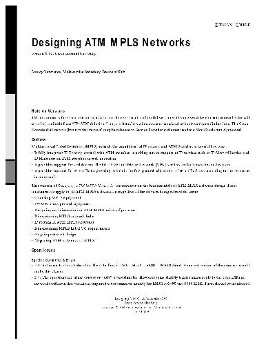 خرید و دانلود نسخه کامل کتاب Cisco Designing ATM MPLS Networks_6881470408310.jpeg خرید و دانلود نسخه کامل کتاب Cisco Designing ATM MPLS Networks
