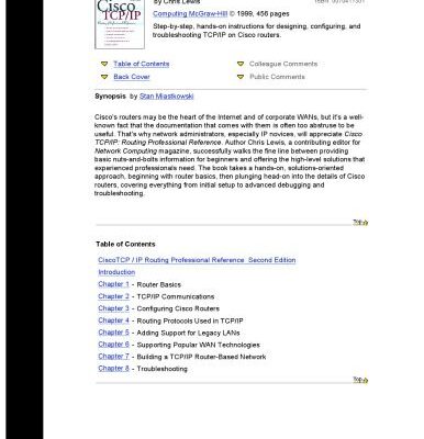 خرید و دانلود نسخه کامل کتاب Cisco TCP-IP routing professional reference