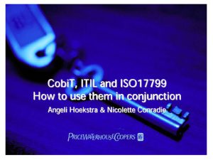خرید و دانلود نسخه کامل کتاب COBIT, ITIL and ISO 17799