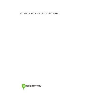 خرید و دانلود نسخه کامل کتاب Complexity of algorithms