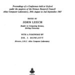 خرید و دانلود نسخه کامل کتاب Computational Problems in Abstract Algebra: Proceedings of a Conference Held at Oxford Under the Auspices of the Science Research Council Atlas Computer Laboratory